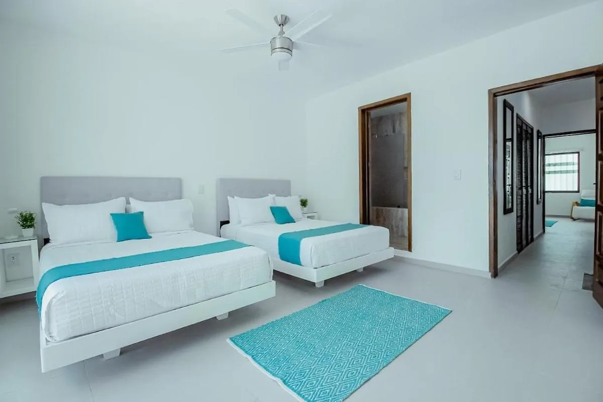 Oceanfront Private Pier Pool Garden Terrace 3Br House Villa Cancun Holiday home