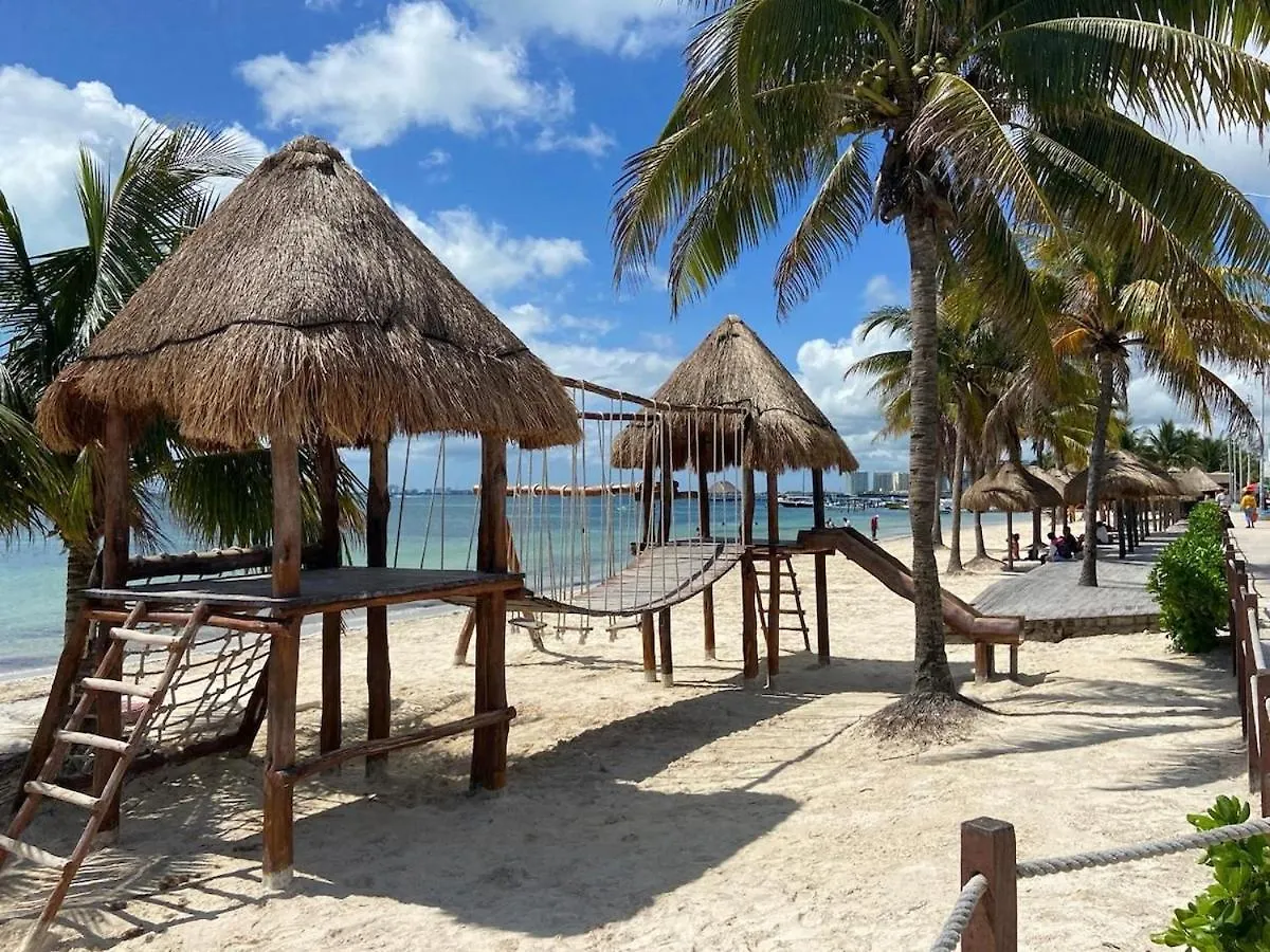 Oceanfront Private Pier Pool Garden Terrace 3Br House Villa Cancun Mexico